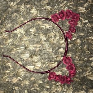 Red cat ear headband